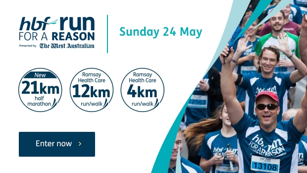 Article image for HBF Run for a Reason, presented by The West Australian