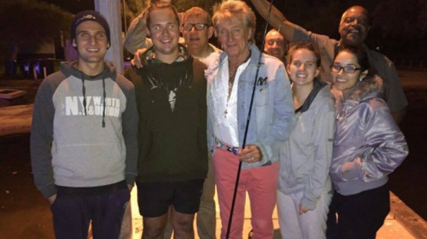 Article image for Rod Stewart pays surprise visit to two WA anglers