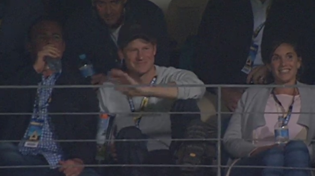 Article image for Prince Harry cheers Eagles to giant win