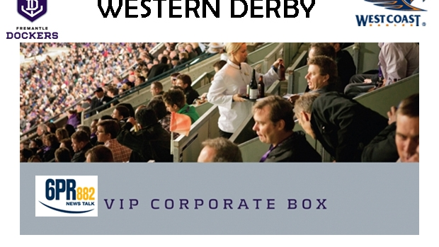 Article image for Win Tickets to 6PR’s Corporate Box for the Western Derby!