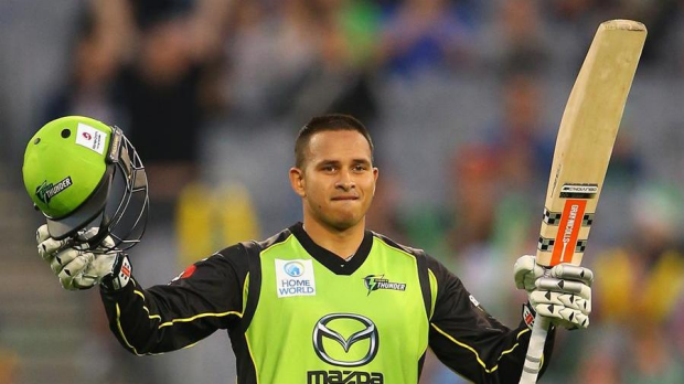 Article image for Usman Khawaja has ton of fun as Stars left Thunderstruck