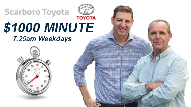 Article image for $1000 Minute, thanks to Scarboro Toyota