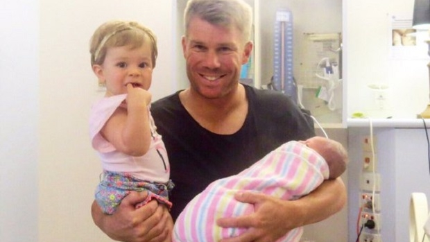 Article image for David Warner and wife Candice welcome arrival of their second daughter