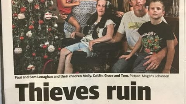 Article image for Heartless thieves target Perth family