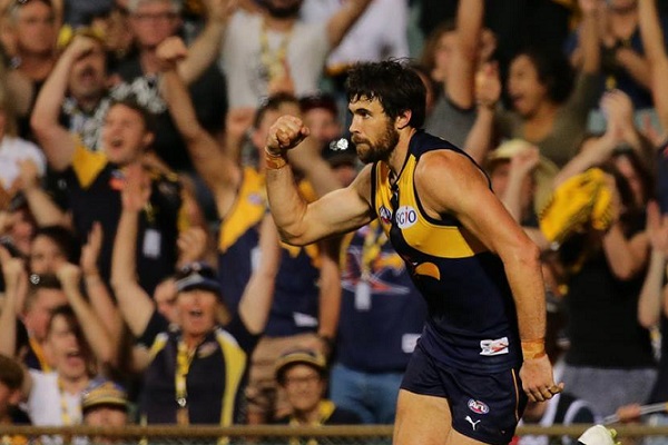 Article image for Josh Kennedy “lucky” to kick 600 goals