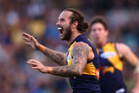 From the Team Store to Optus Stadium, The Eagle doing his “bloody best.”