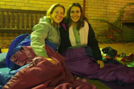 Sleeping out for the people sleeping rough