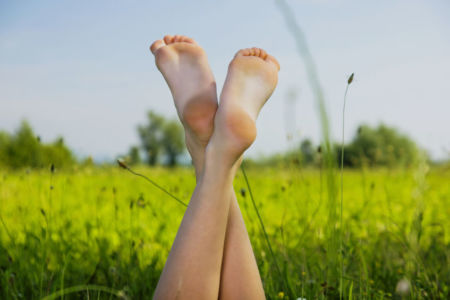 Going barefoot for foot health