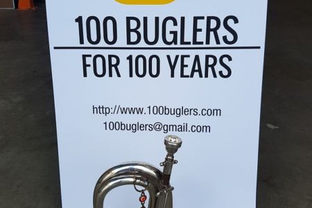 100 buglers wanted for 100th anniversary