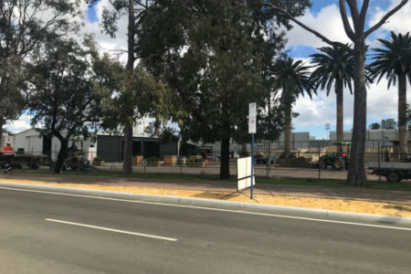 Gloucester Park has been fenced out