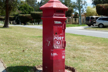 Bassendean post box Heritage listed