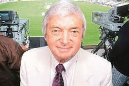 Richie Benaud beige suit tailor recreating the look