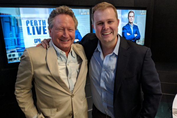 Andrew Forrest in the Studio for Perth LIVE