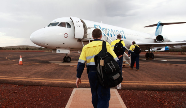 Article image for FIFO workers brawl halts plane