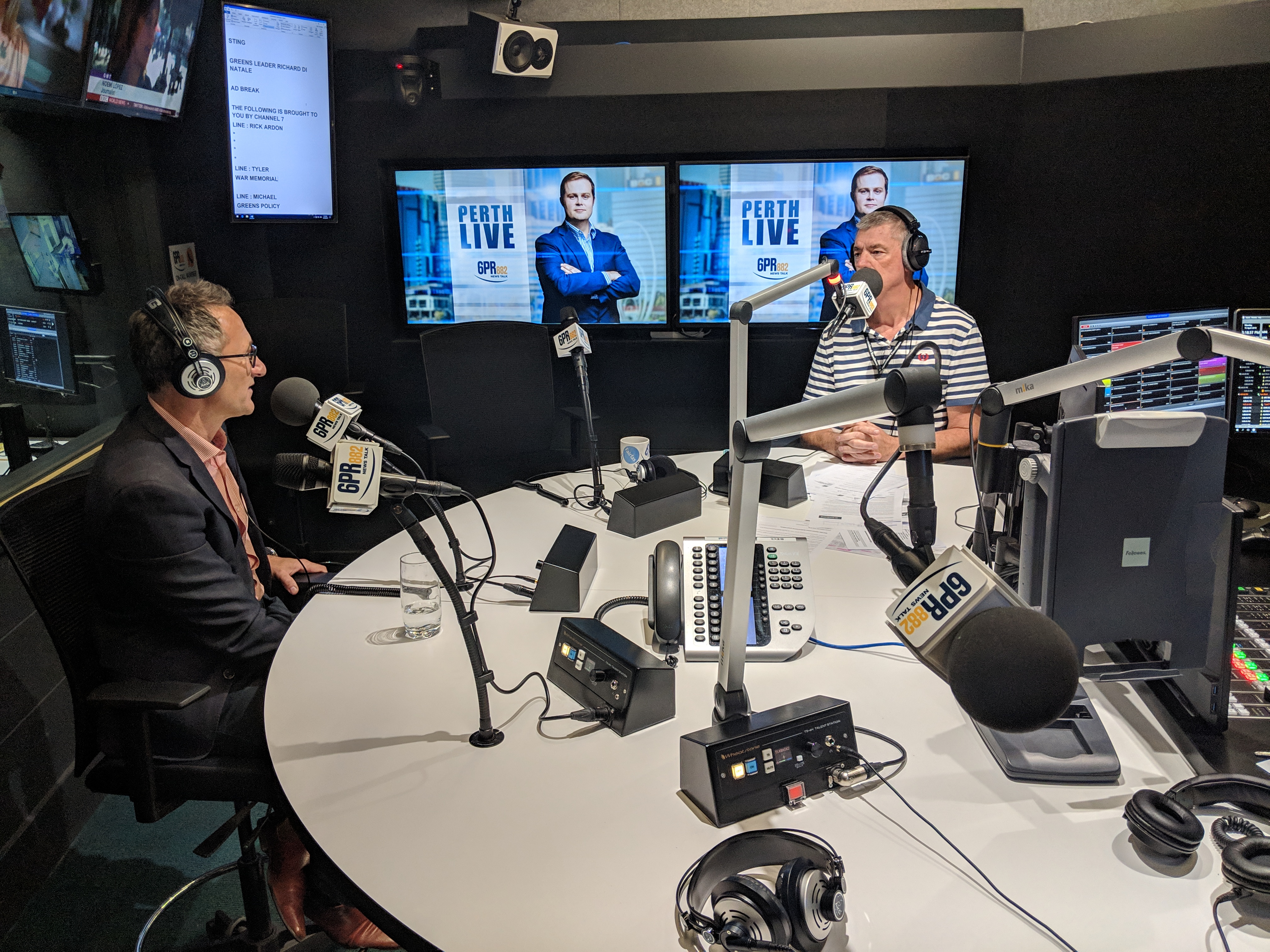 Richard Di Natale live in the studio