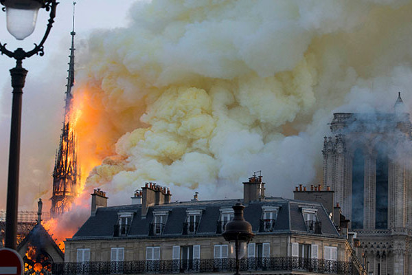 Notre Dame fire, an Aussie witness