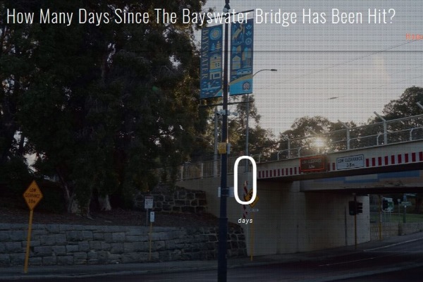 The Bayswater Bridge took ANOTHER whack – what is going on here?