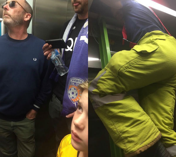 Article image for Family treated after trapped in a lift