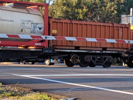 Article image for Cargo train crashes into car