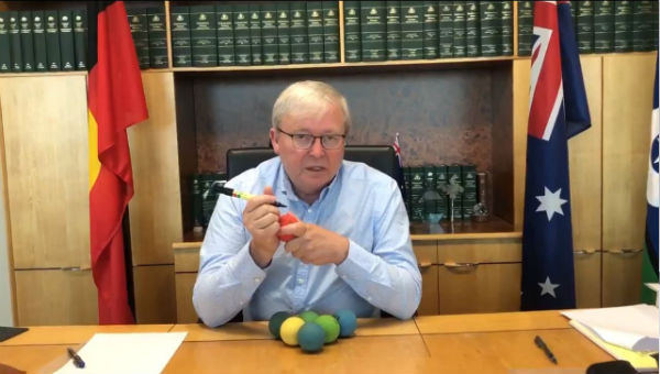 Article image for K-Rudd asks for a handball opponent