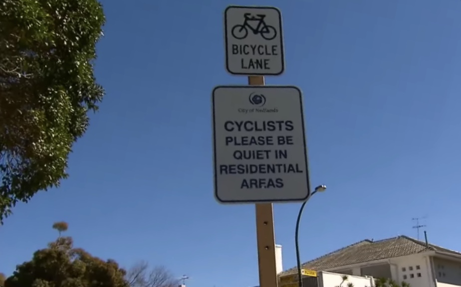 Cyclists asked to be quiet in residential areas