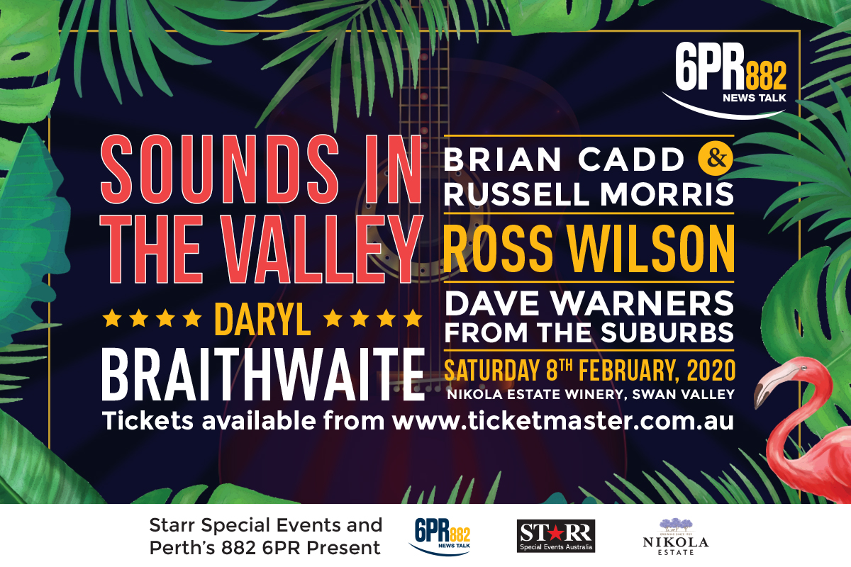 Daryl Braithwaite heading to Perth… not on a horse