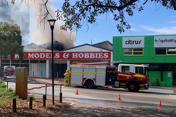 Workers evacuated from structure fire in Perth