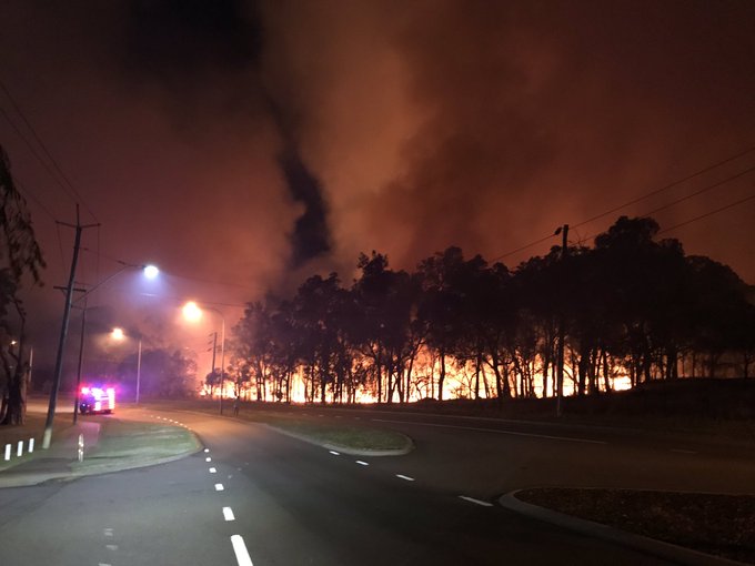 Fire at Wembley Golf Course