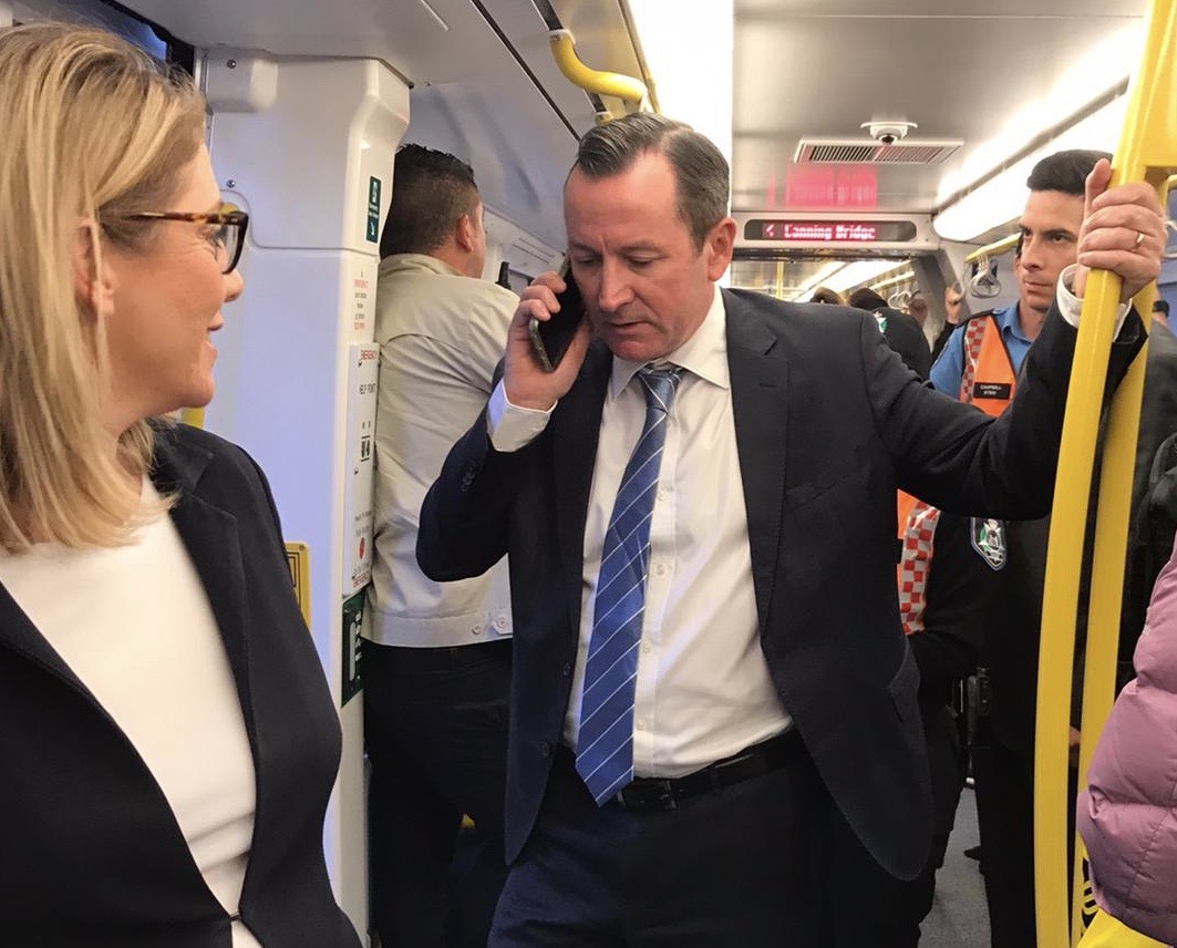 Article image for McGowan urges public to get back on the train