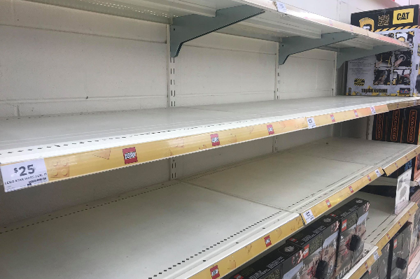 Article image for Bare necessities? Empty shelves continue in WA