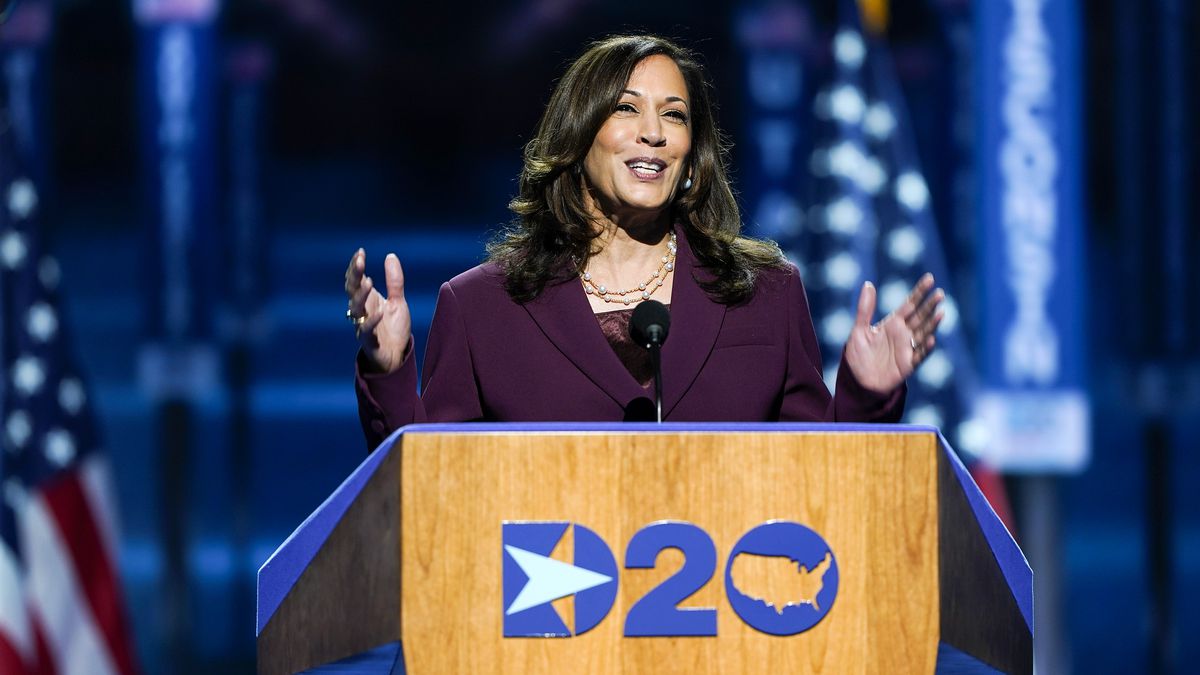 Article image for Kamala Harris makes history as US vice-presidential candidate