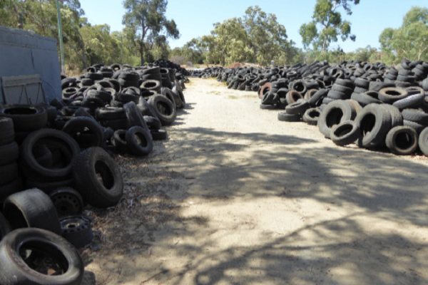 tyre dumping