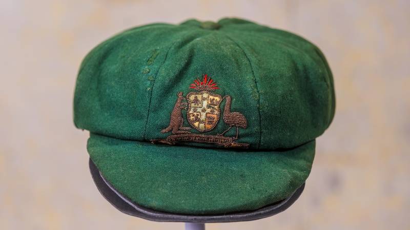 Article image for Donald Bradman’s first baggy green sells for $450k