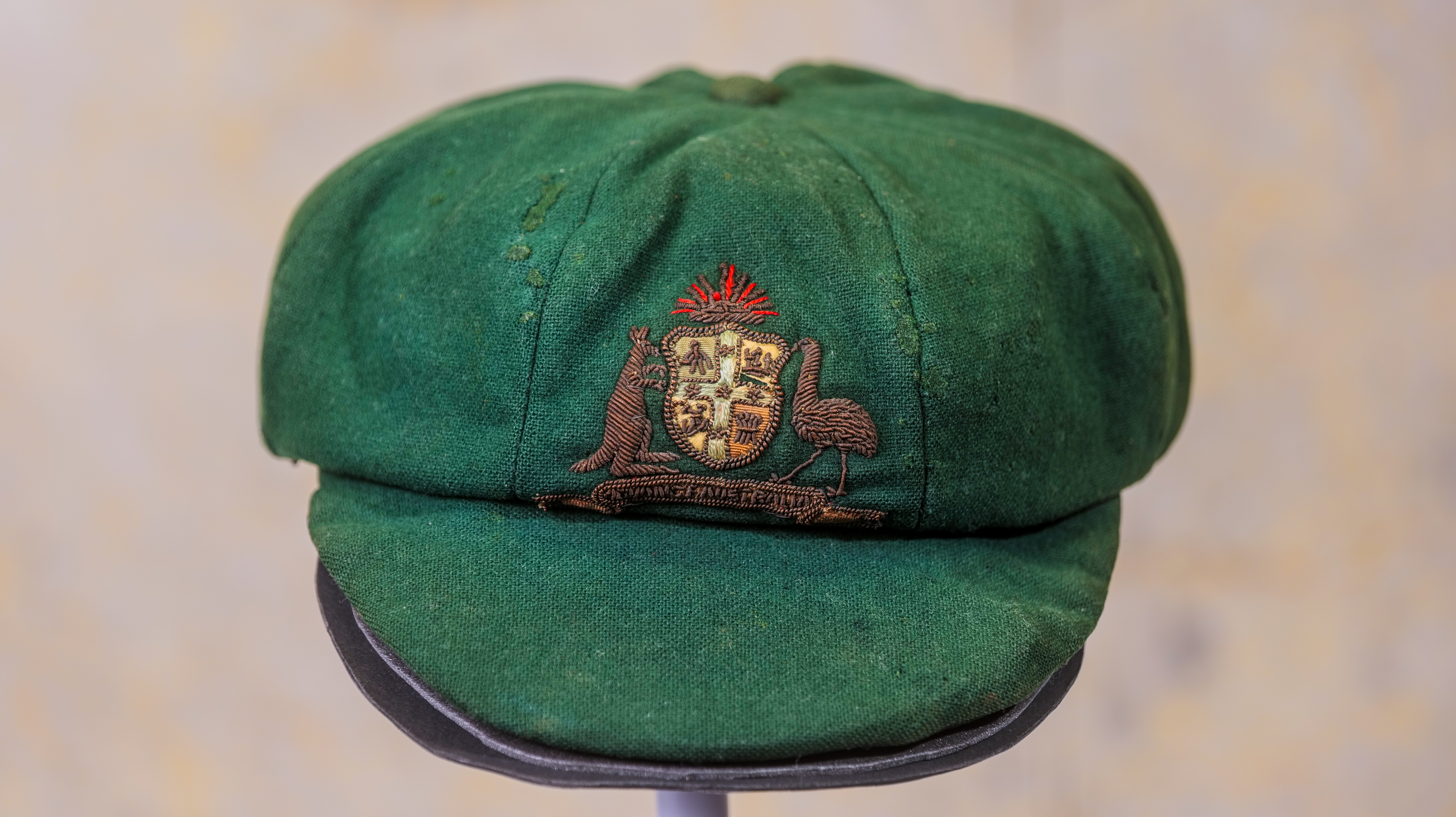 Article image for Donald Bradman’s first baggy green sells for $450k