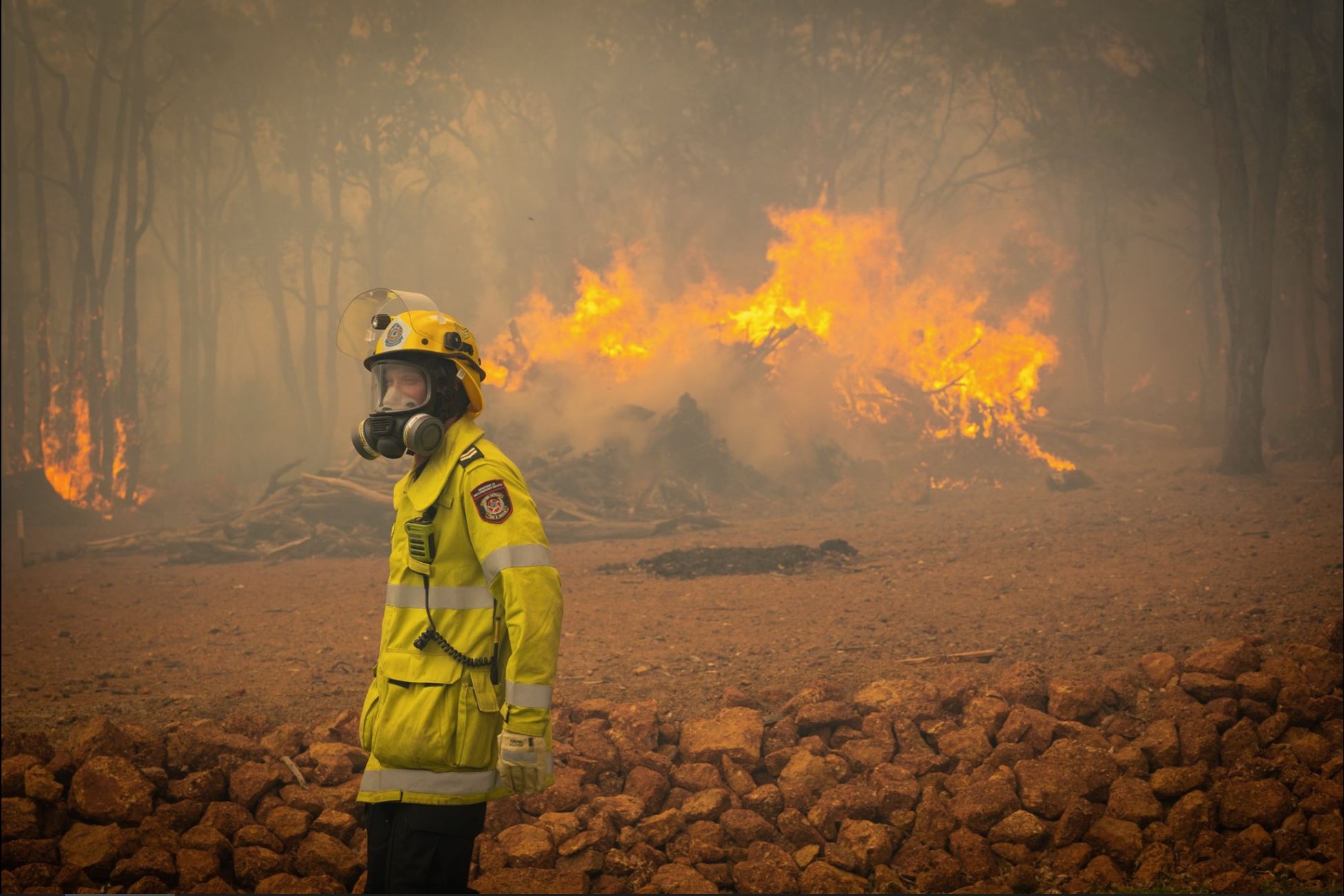 Article image for Firefighters stop a monster blaze from reaching another community