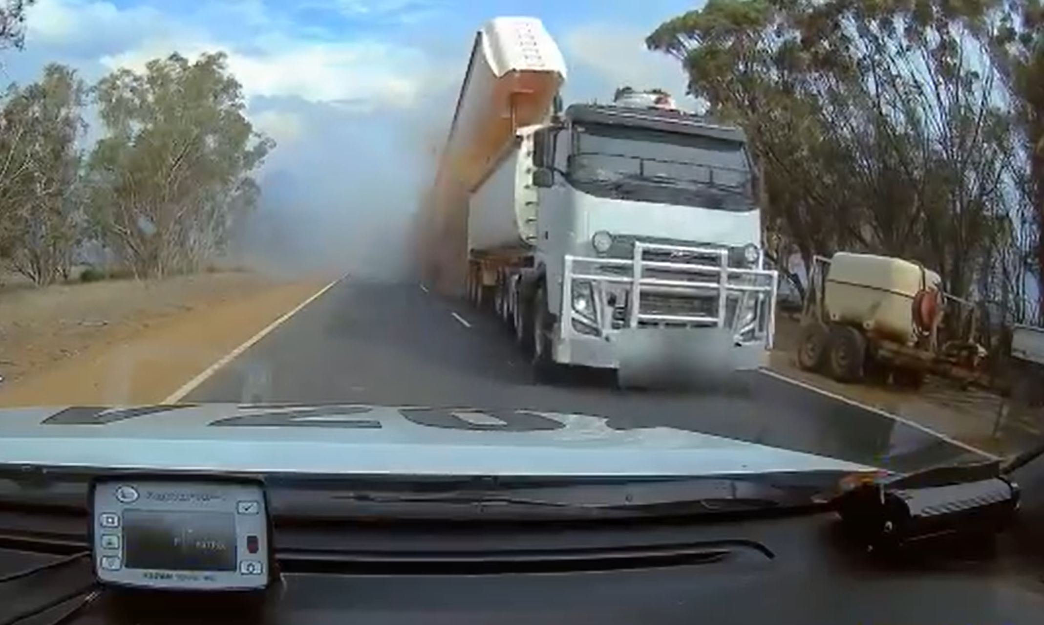 Article image for Police release terrifying vision of truck crash in Williams