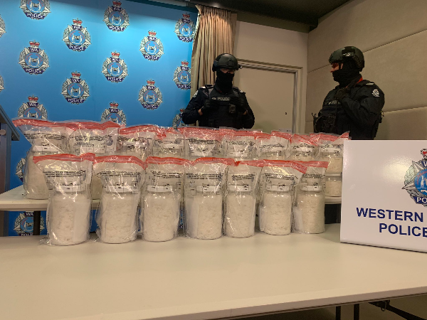 Article image for Massive meth haul – WA Police take down drug king-pin