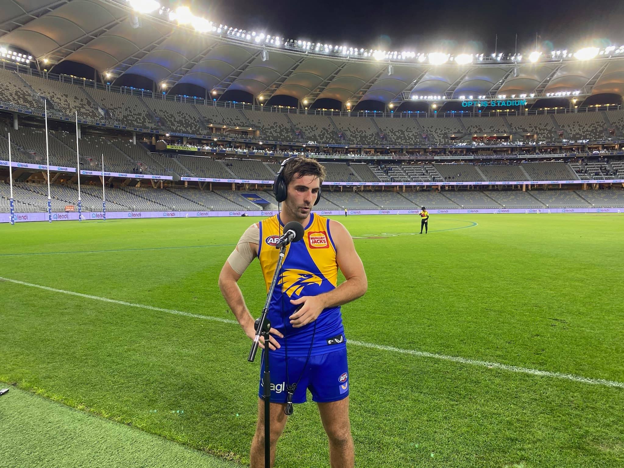 West Coast midfielder Andrew Gaff