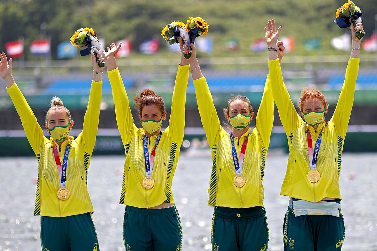 Article image for Gold medal makes WA rowing history