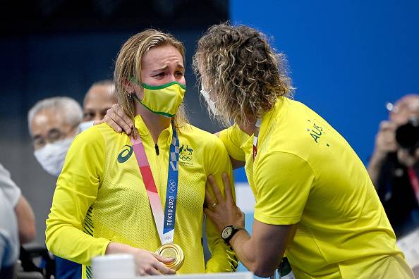 Article image for Swimming coach opens up about his Olympic celebration