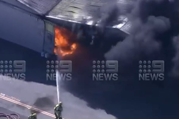 Article image for Emergency crews work to contain Jandakot Airport blaze