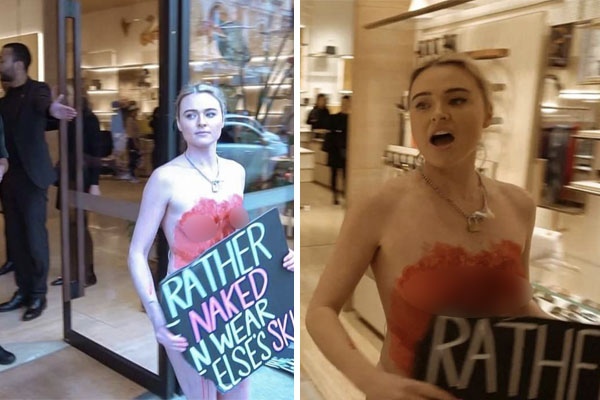 Perth vegan activist Tash Peterson charged over Louis Vuitton store  g-string stunt