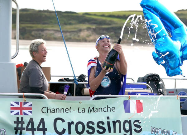 Article image for Aussie Chloë McCardel swims the English Channel for a world-record 44th time