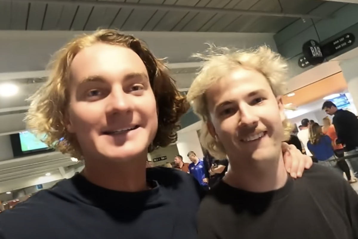 Article image for Youtube duo who snuck into Grand Final unlikely to face criminal charges