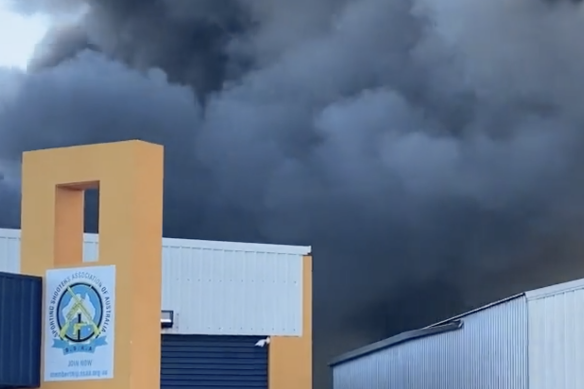 Article image for ‘Like a cyclone’: Massive fire at Belmont factory causes widespread destruction