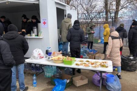 The Ukrainian father and worker leading a refugee shelter for 2000 people