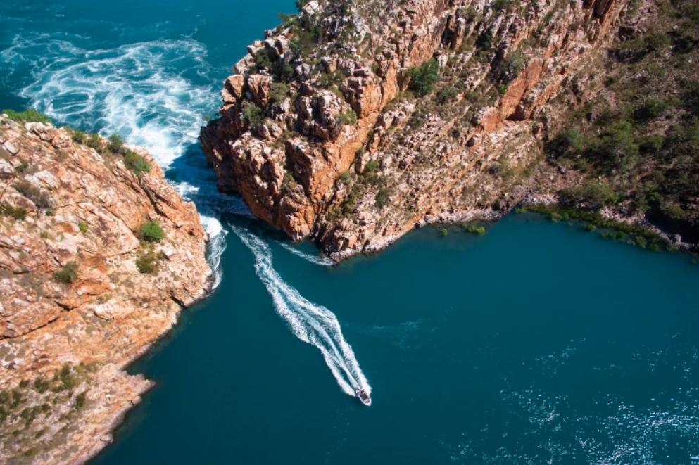 Article image for Emergency services rush to remote scene of boat accident at Horizontal Falls