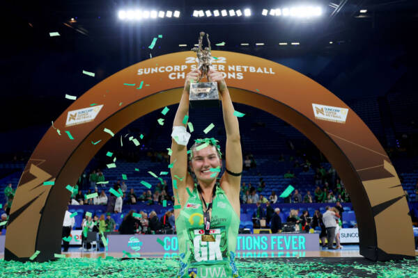 Article image for ‘Feels like a fairy tale’: West Coast Fever break 25-year-old drought with first Super Netball premiership