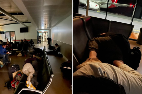 Article image for Qantas leaves passengers in the dark over Geraldton Airport sleepover