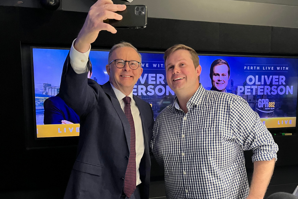 Article image for High-flying Anthony Albanese defends absence on home soil